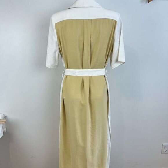 New Sabina Musayev Women’s Small Perry Raffia Button Down Belted Maxi Dress NWT - Picture 3 of 13